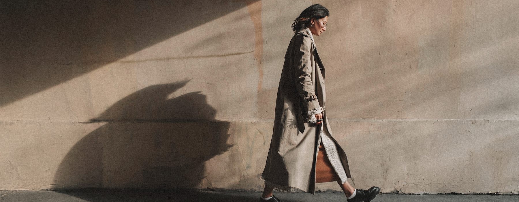 a woman walking
